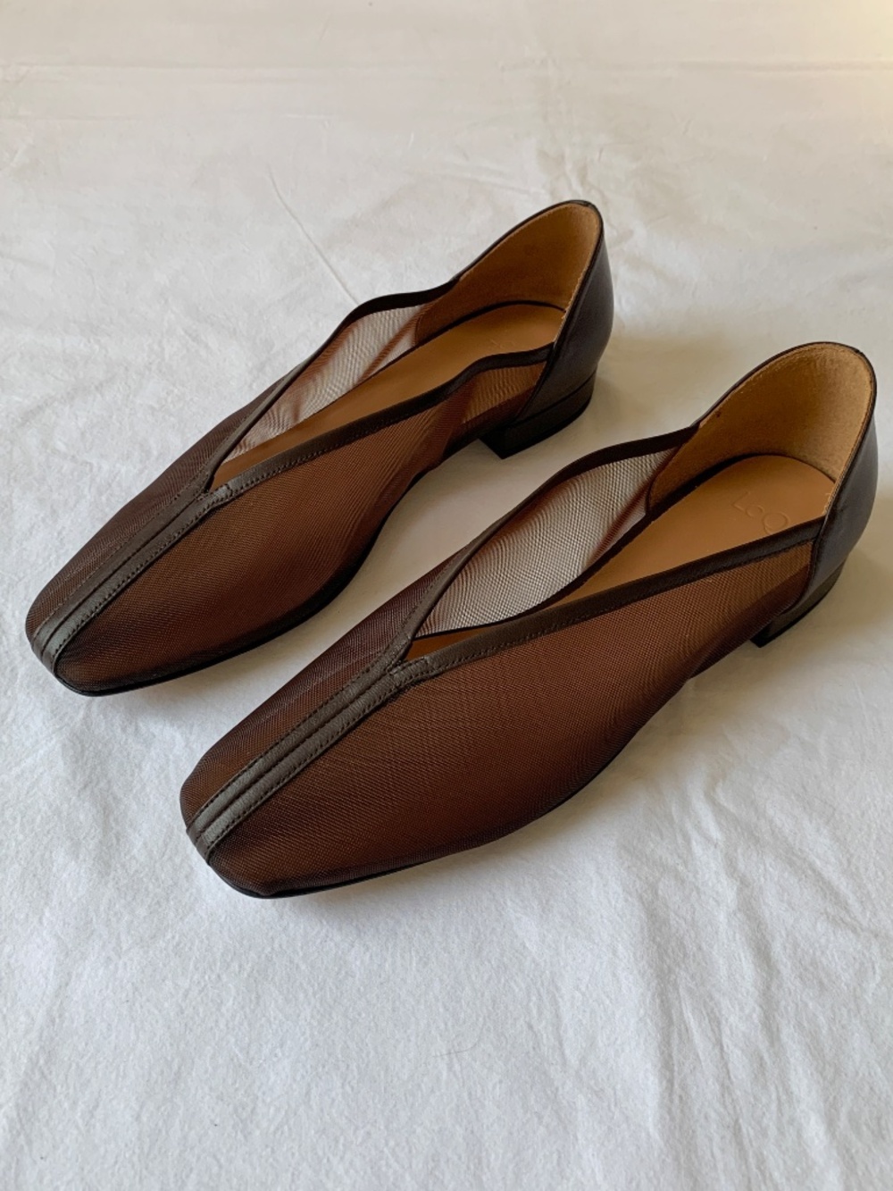 LoQ Porto Mesh Flats Espresso EU39